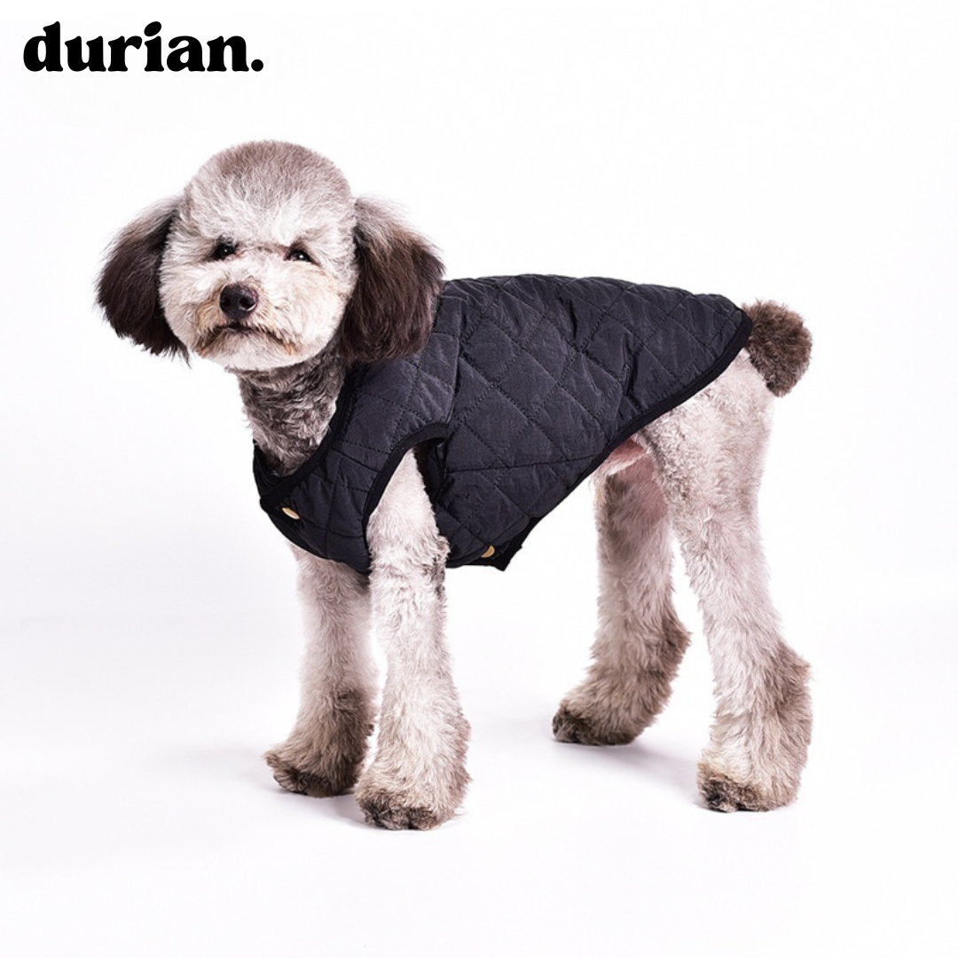 durian. 犬用キルティングベスト|軽量あったか中綿入りジャケット 防寒コート 小型犬・中型犬用