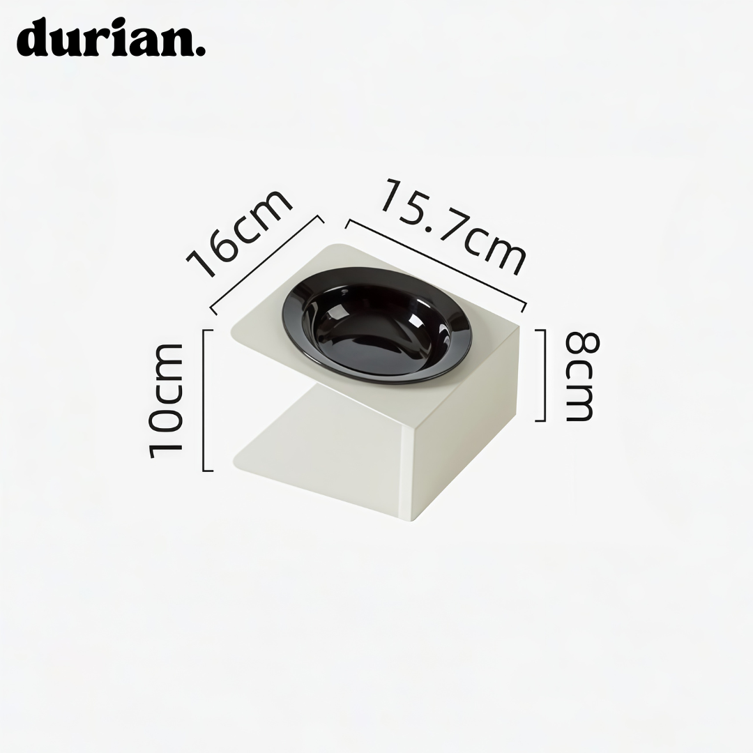 durian. ペットインテリア陶磁器ボウル|高脚分離式 猫犬兼用フードボウル