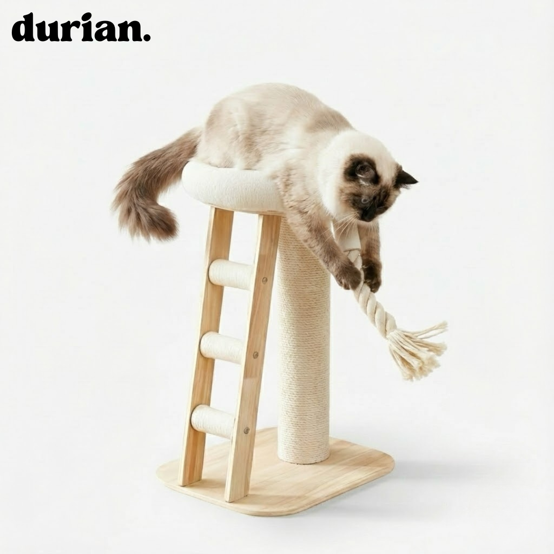 durian 省スペース キャットタワー（ダブル厚底）
