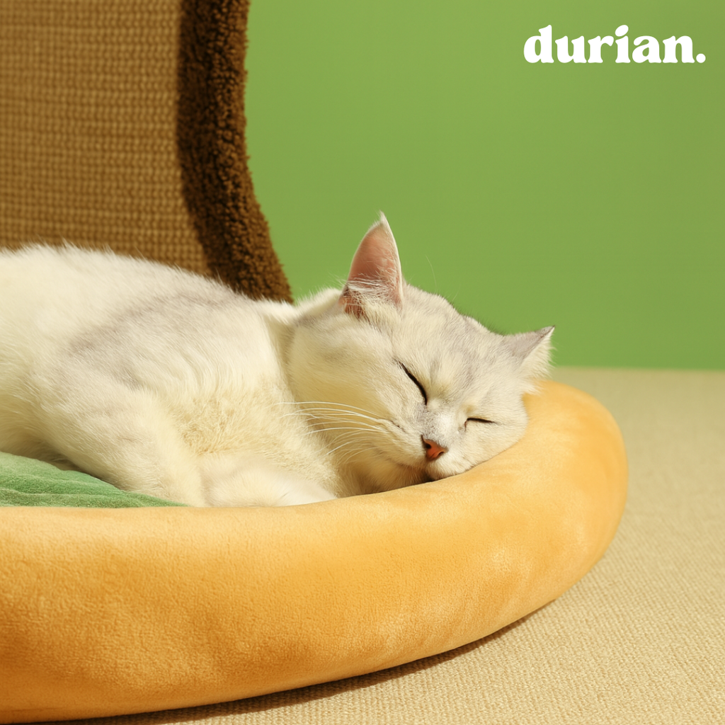 durian 柿の木デザイン 猫用爪とぎベッド｜ペットインテリア 剣麻製おしゃれキャットハウス