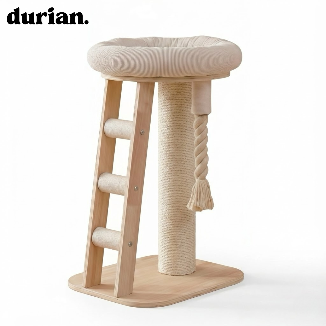 durian 省スペース キャットタワー（ダブル厚底）