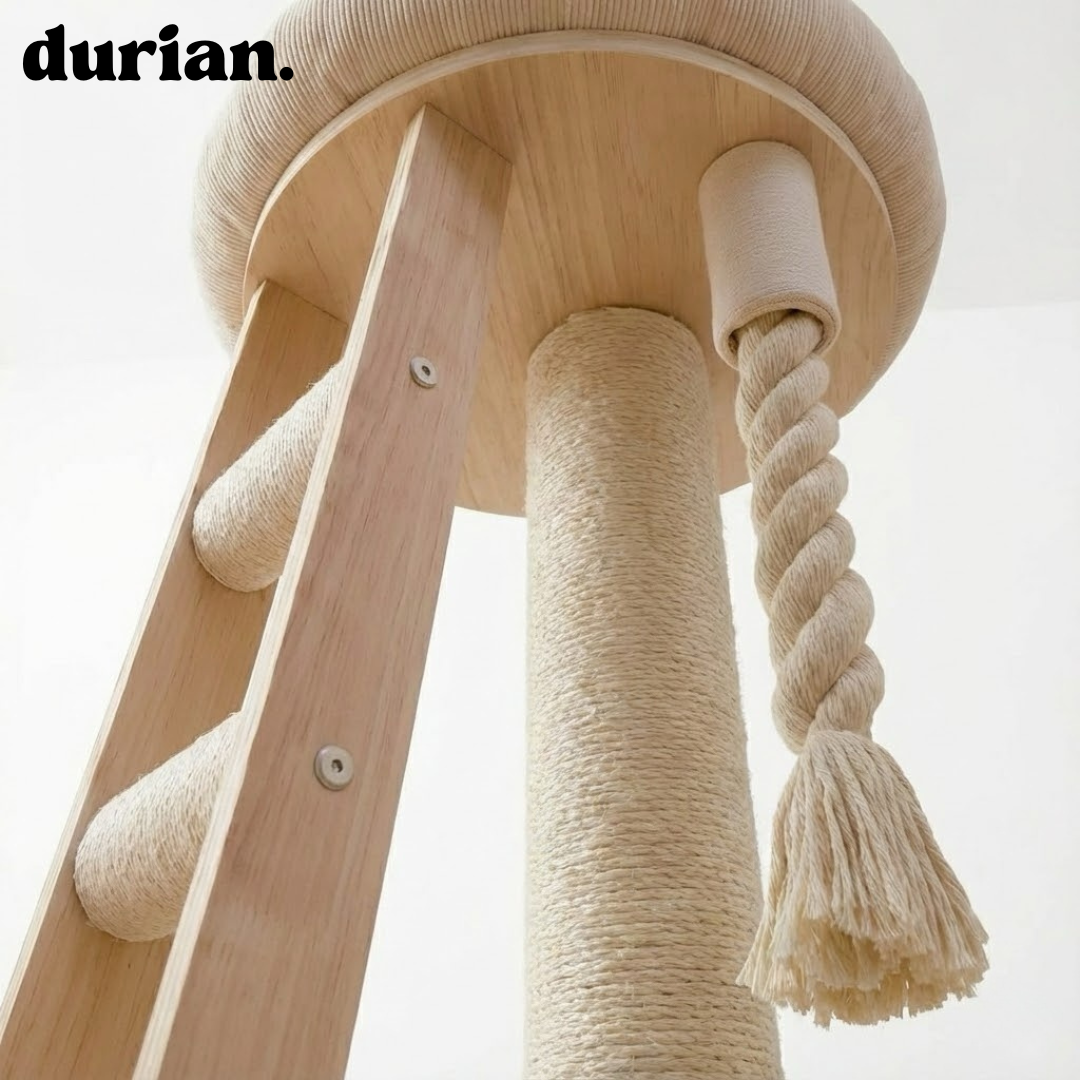 durian 省スペース キャットタワー（ダブル厚底）