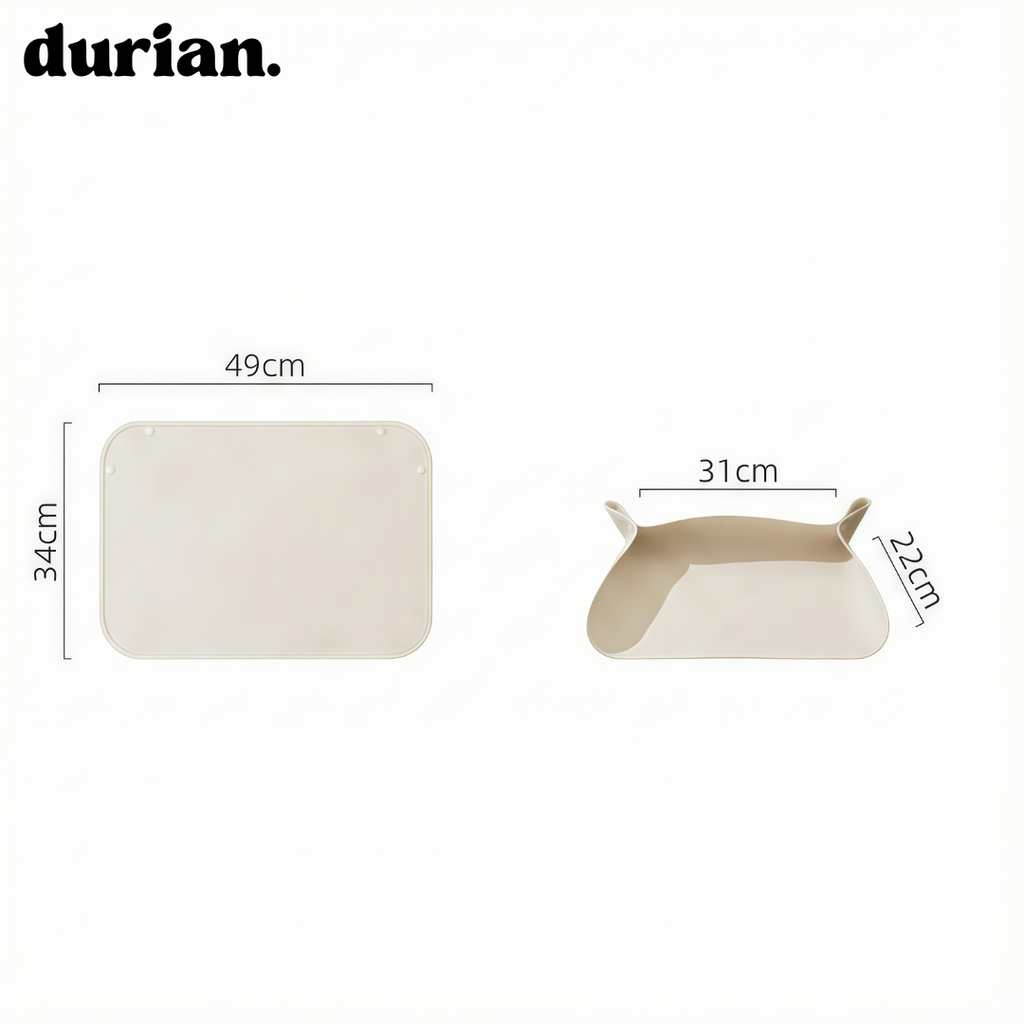 durian. ペットインテリアダブルボウル（マット付き）