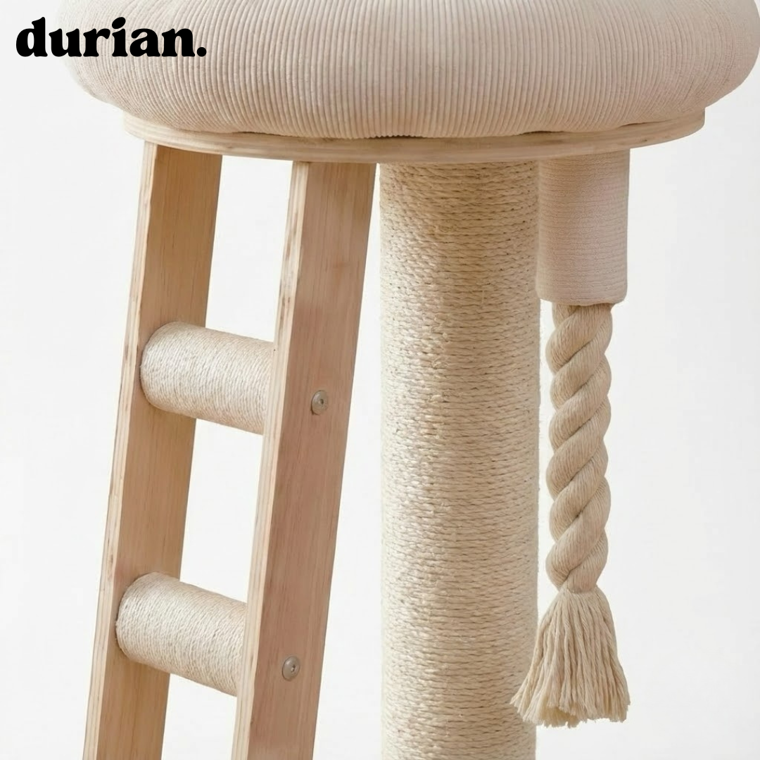 durian 省スペース キャットタワー（ダブル厚底）