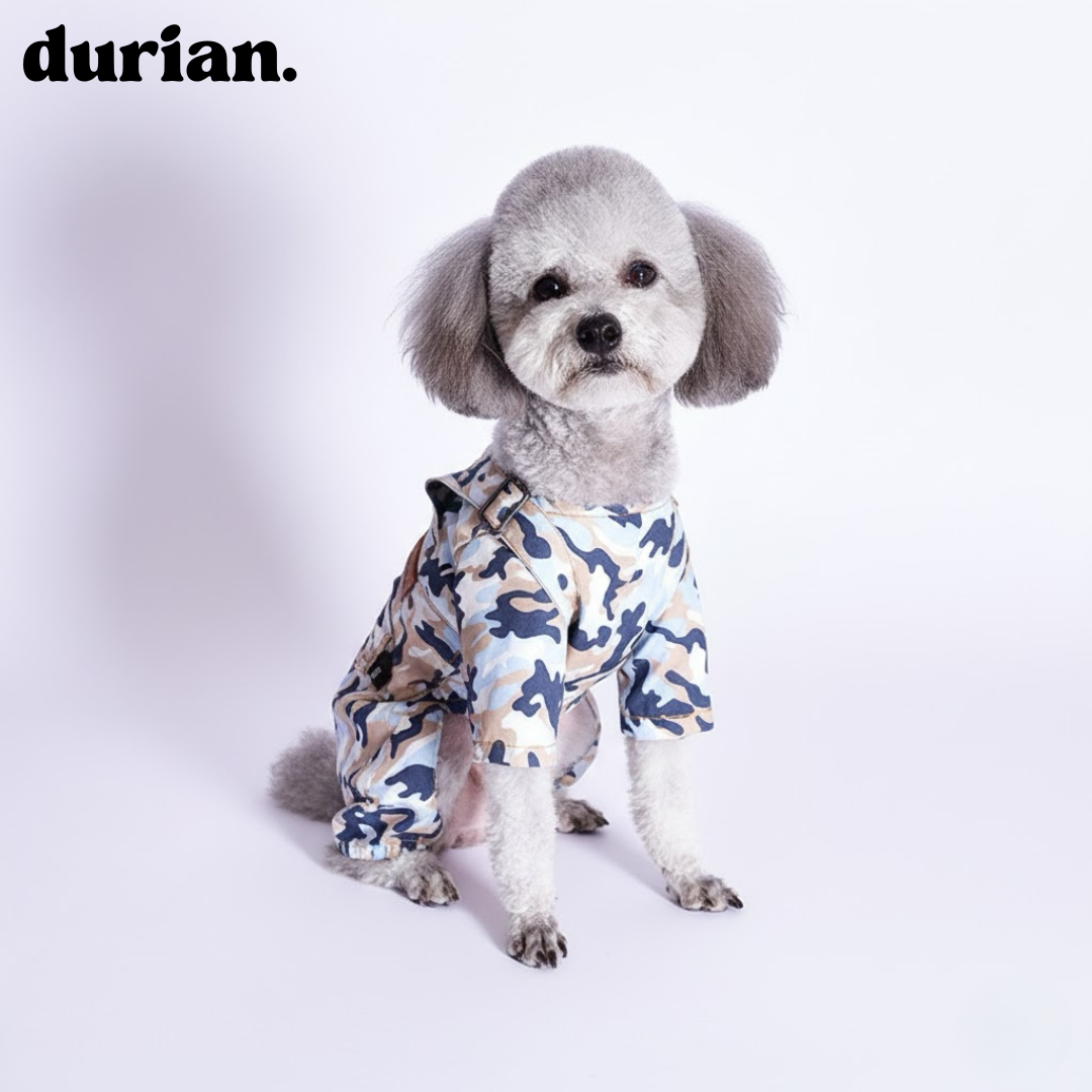 durian 犬用 迷彩サロペット