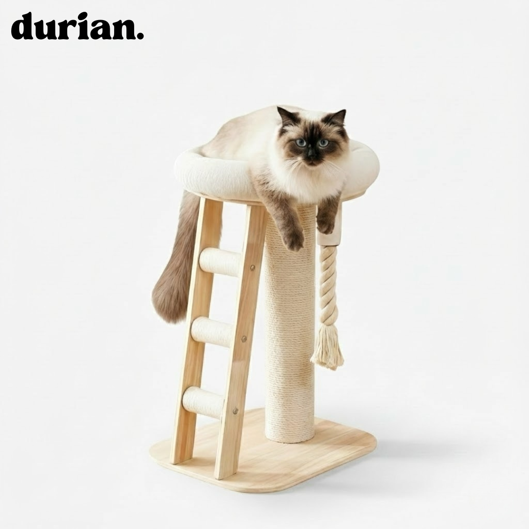 durian 省スペース キャットタワー（ダブル厚底）